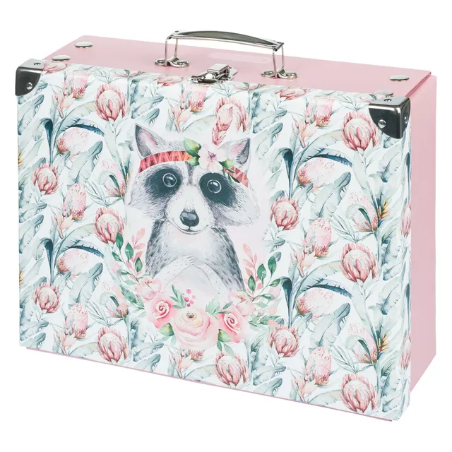 baagl-raccoon-mallette-pliable-motif-raton-laveur image 1
