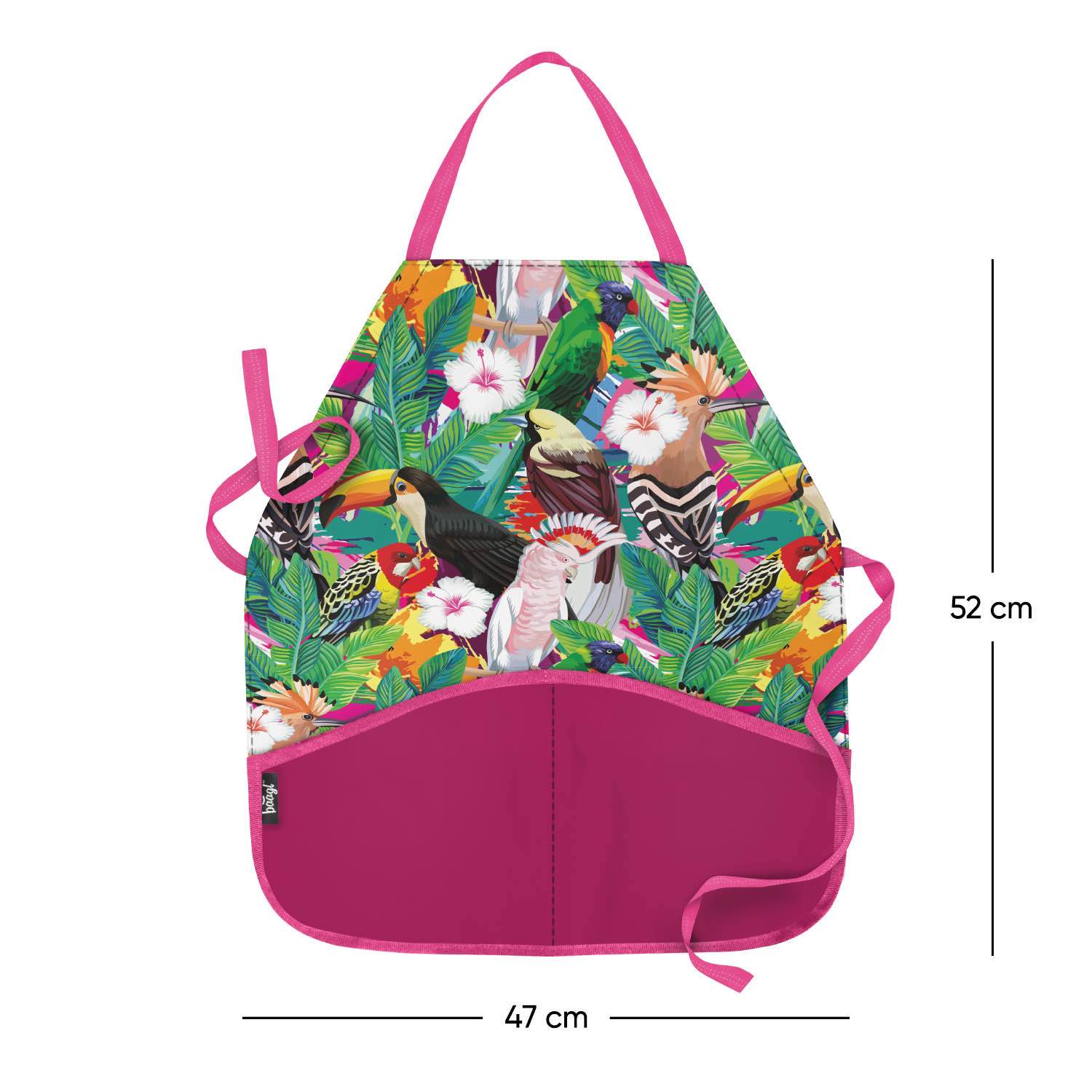baagl-tablier-enfant-toucan-peinture-lavable-2-poches image 3