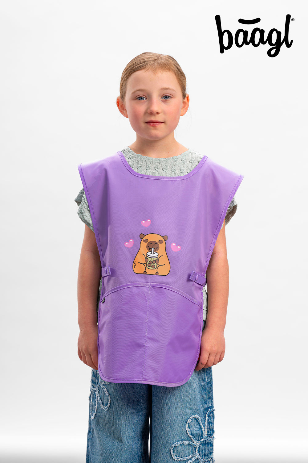 baagl-capybara-tablier-enfant-lavable-poches image 5