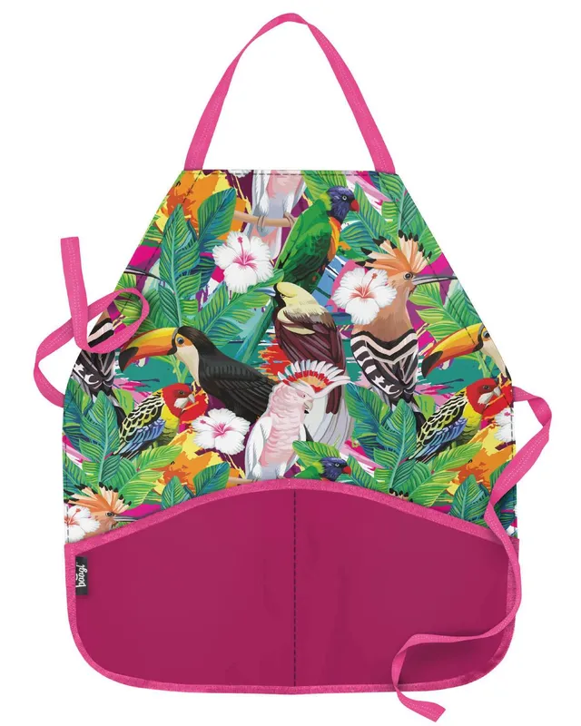 baagl-tablier-enfant-toucan-peinture-lavable-2-poches image 1