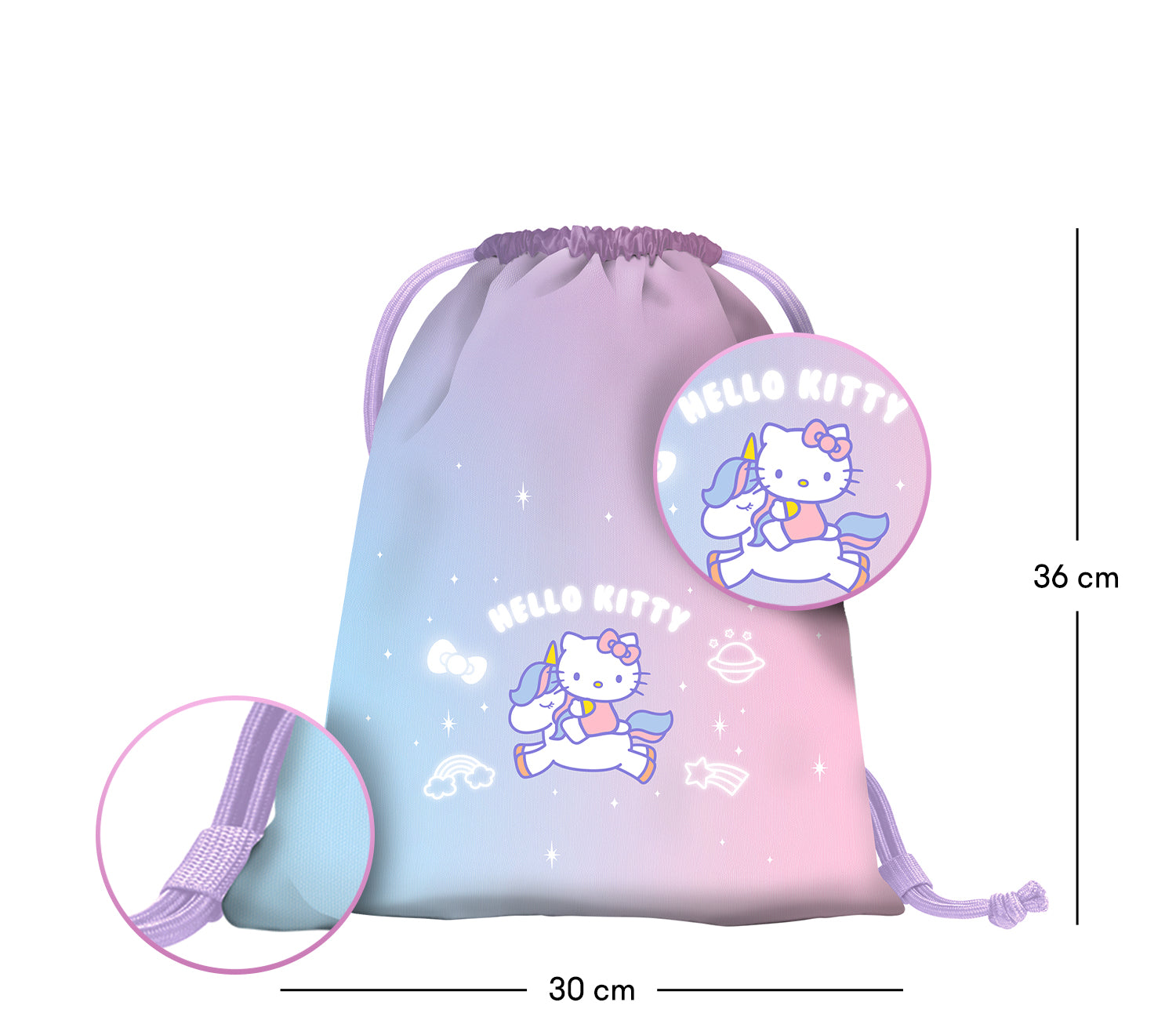 baagl-hello-kitty-licorne-sac-de-gym-maternelle-recycl image 3