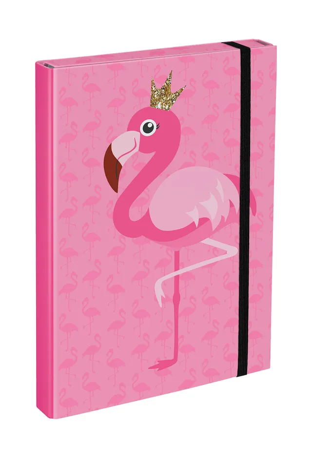 baagl-flamingo-chemise-a4-lastique-motif-flamant image 1