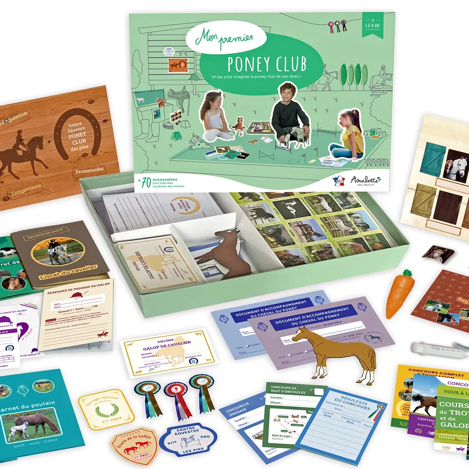 amulette-mon-premier-poney-club-coffret-jeu-70-accessoires-6-10-ans image 1