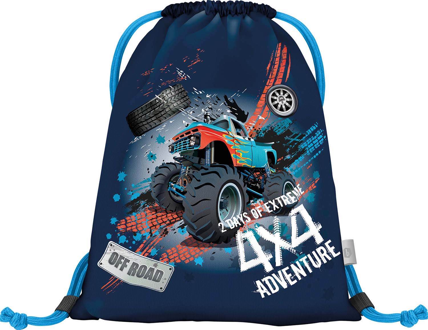 baagl-truck-sac-gym-enfant-cordons-motif-camion image 1