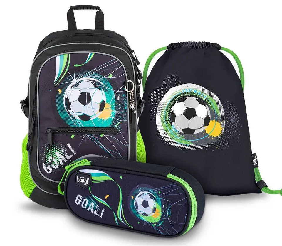 baagl-school-sets-core-football-cartable-gar-on-25-l-set-3-pcs image 1