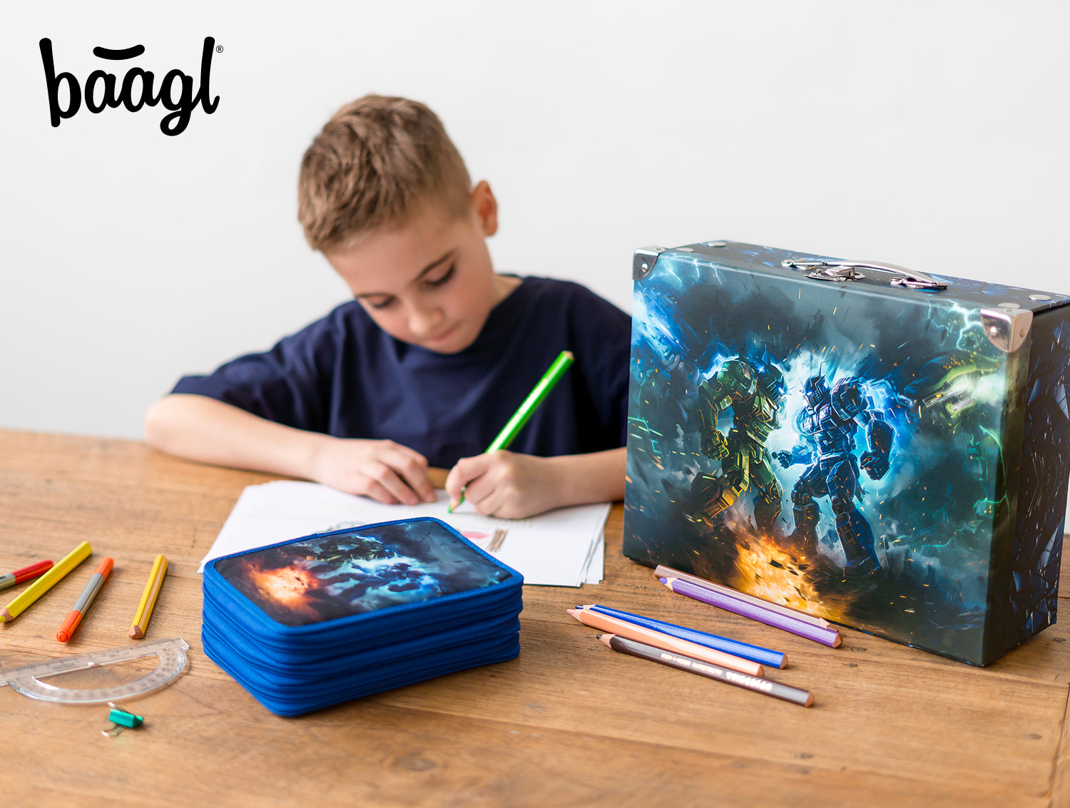 baagl-robots-trousse-scolaire-3-compartiments-gar-on image 8