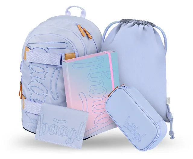 baagl-skate-lilac-ii-ensemble-scolaire-sac-dos-25-l image 1