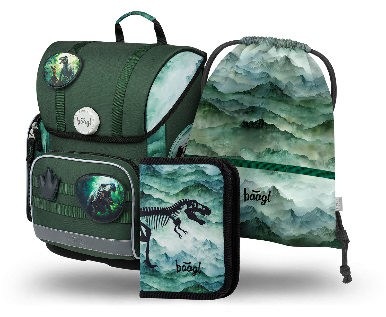 baagl-ergo-dino-ensemble-scolaire-cartable image 1