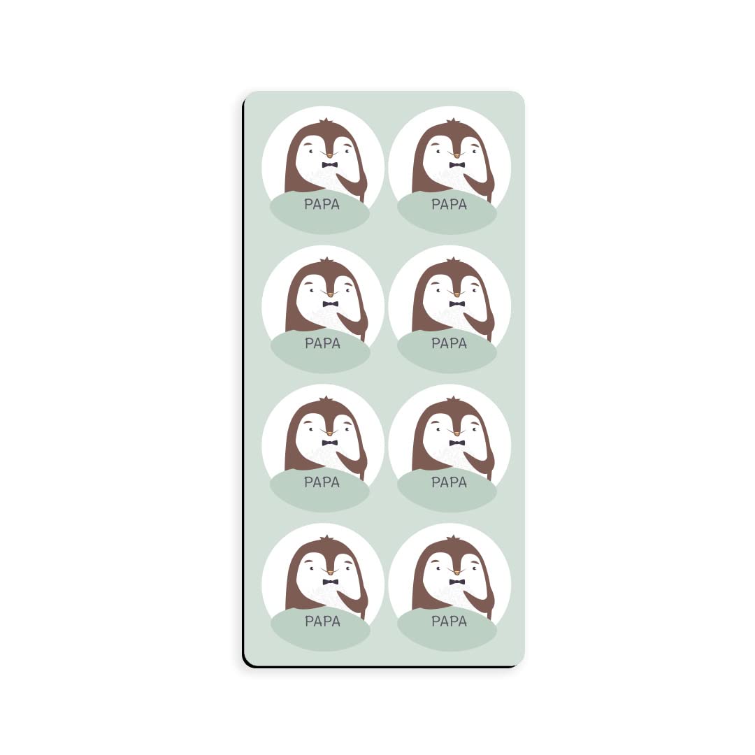 atelier-gigogne-magnets-papa-8-magnets-ronds-3-cm image 1