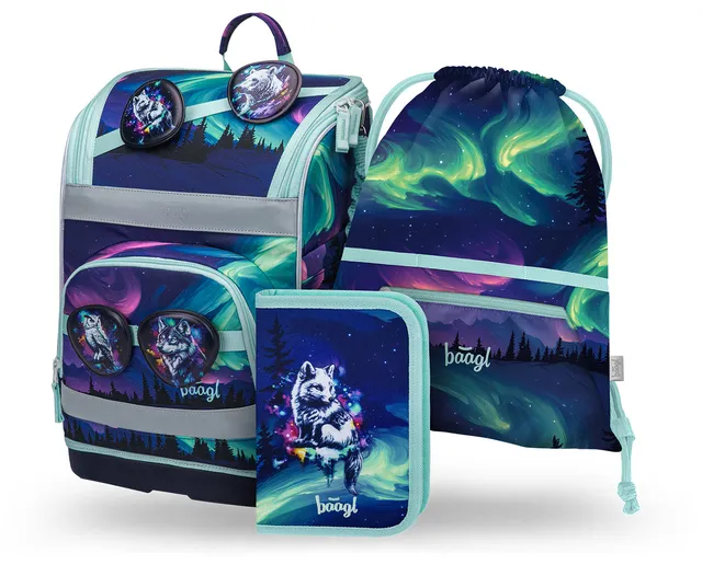 baagl-zippy-plus-aurora-set-scolaire-cartable-trousse image 1