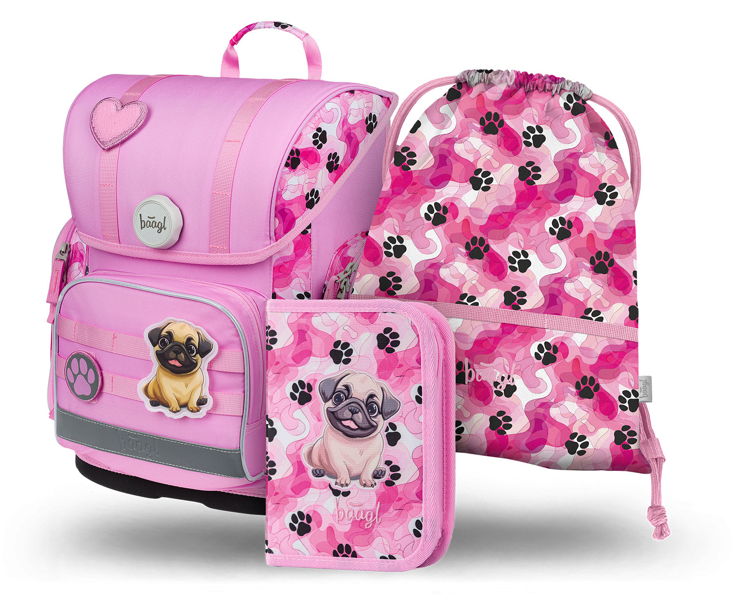 baagl-ergo-paws-cartable-scolaire-fille-pattes-primaire image 1