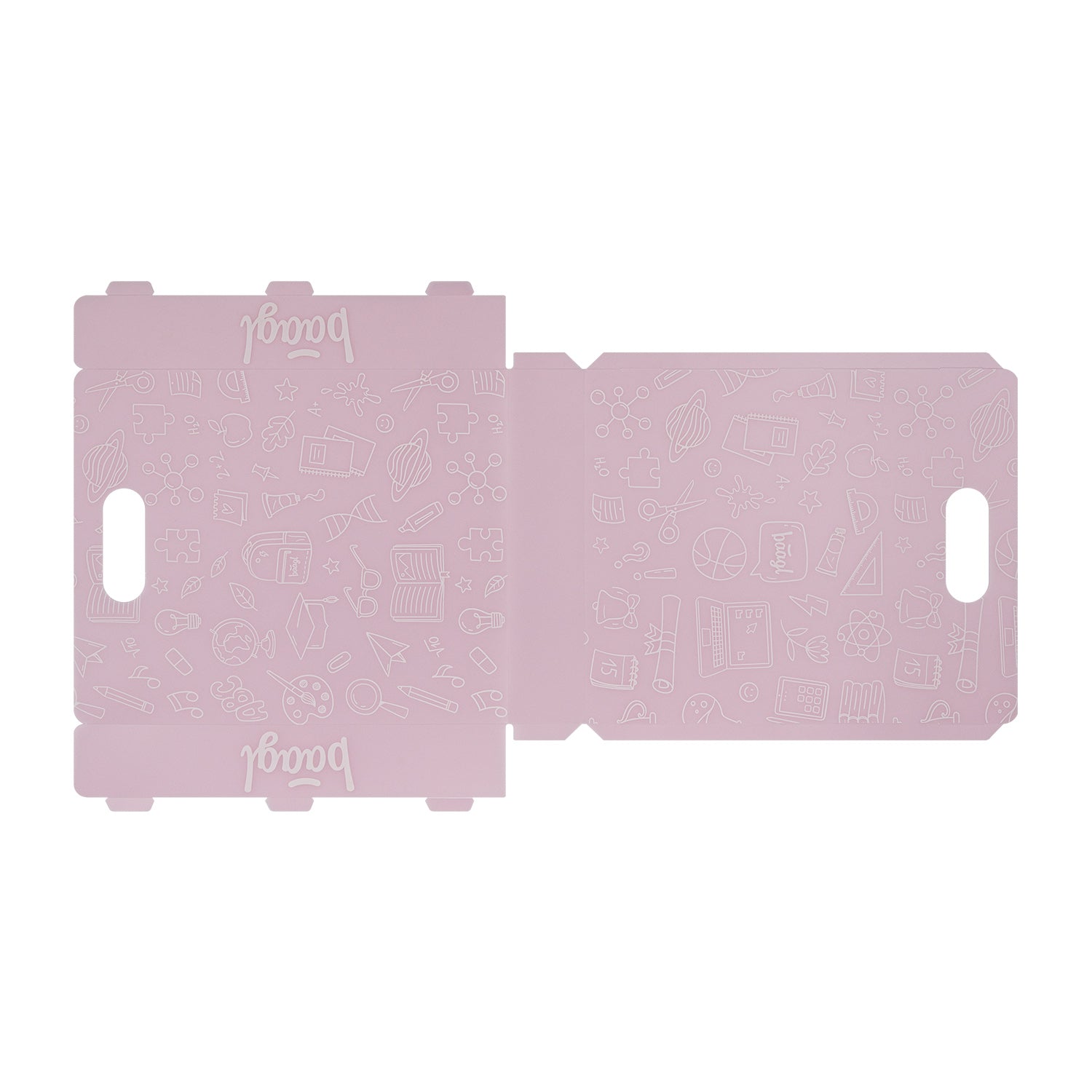 baagl-school-pink-chemise-plastique-recycl-poign-e image 4