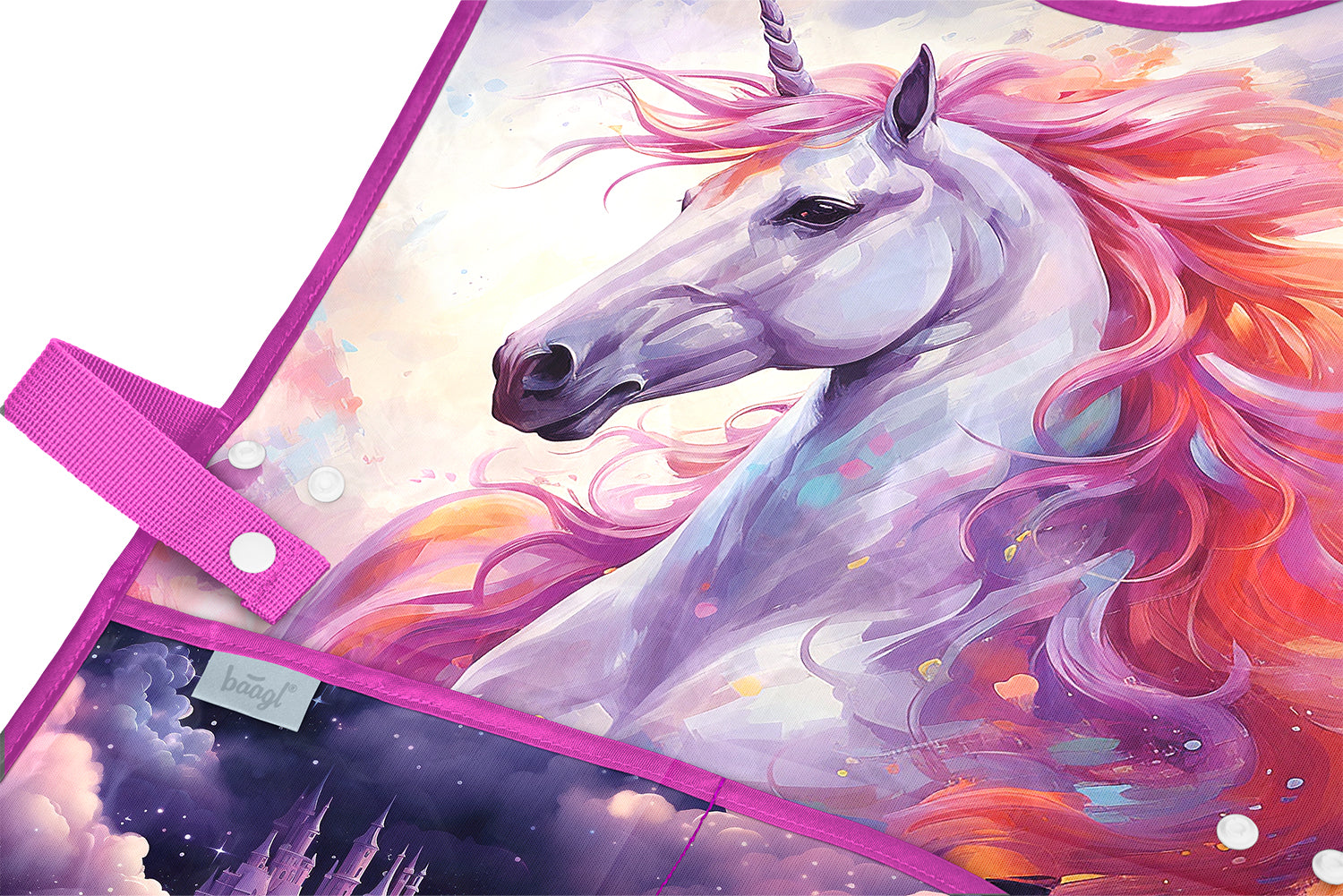 baagl-royal-unicorn-tablier-enfant-poches-lavable image 3