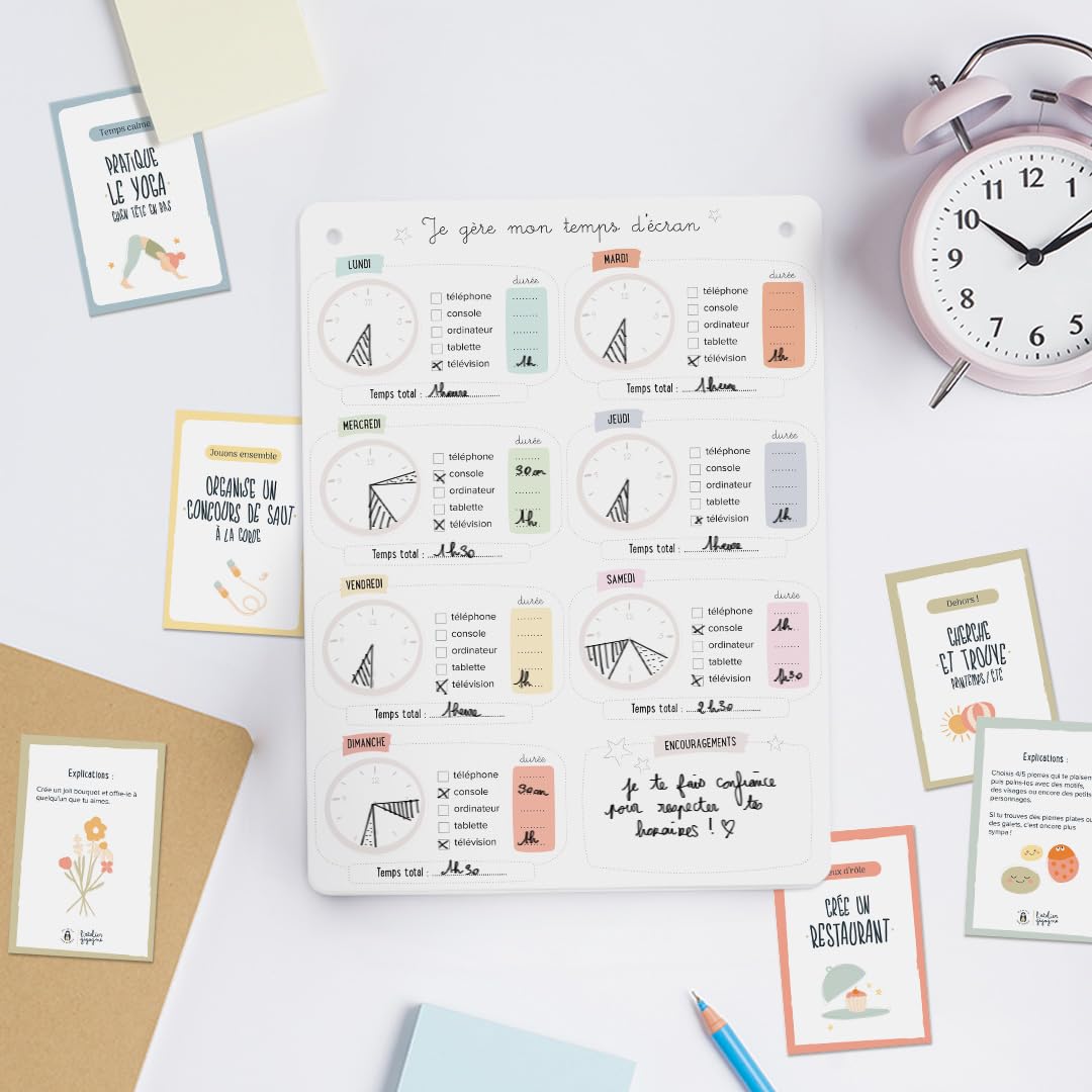 atelier-gigogne-autonomie-tableau-temps-d-cran-30-cartes-6-14-ans image 1