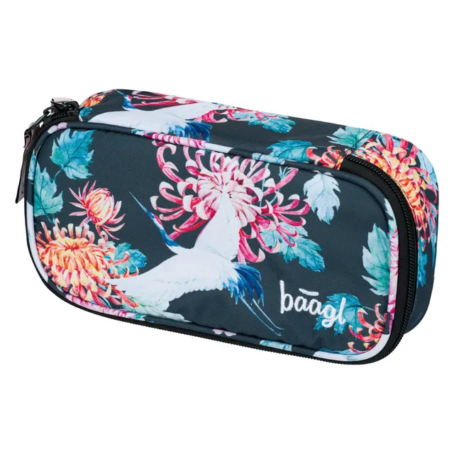 baagl-birds-trousse-scolaire-rigide-vide-motif-oiseaux image 1