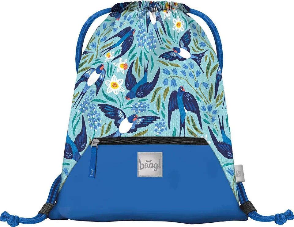 baagl-gym-sacks-birdie-sac-de-gym-poche-zipp-e-oiseaux image 1