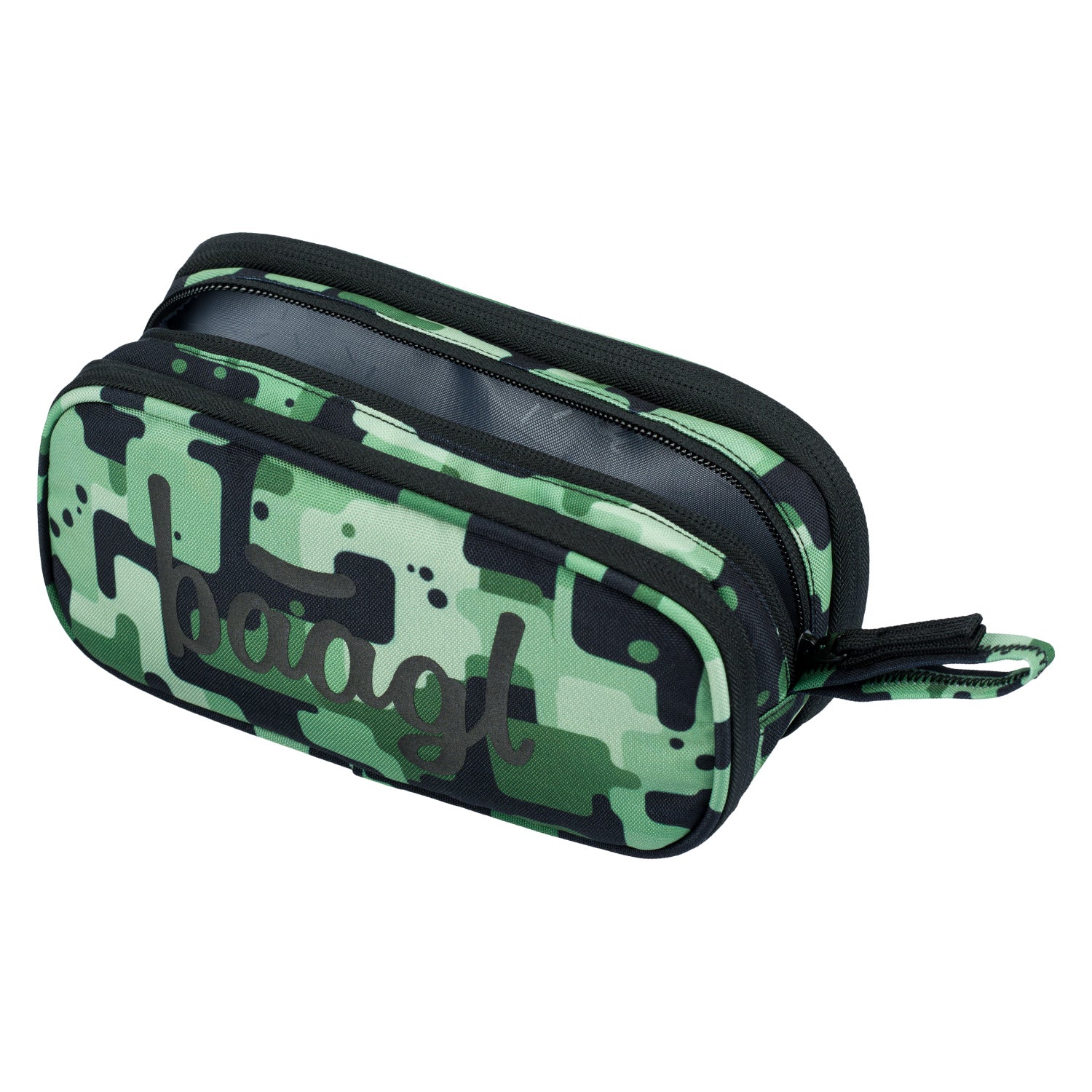 baagl-student-trousse-scolaire-verte-3-compartiments-zipp-s image 2