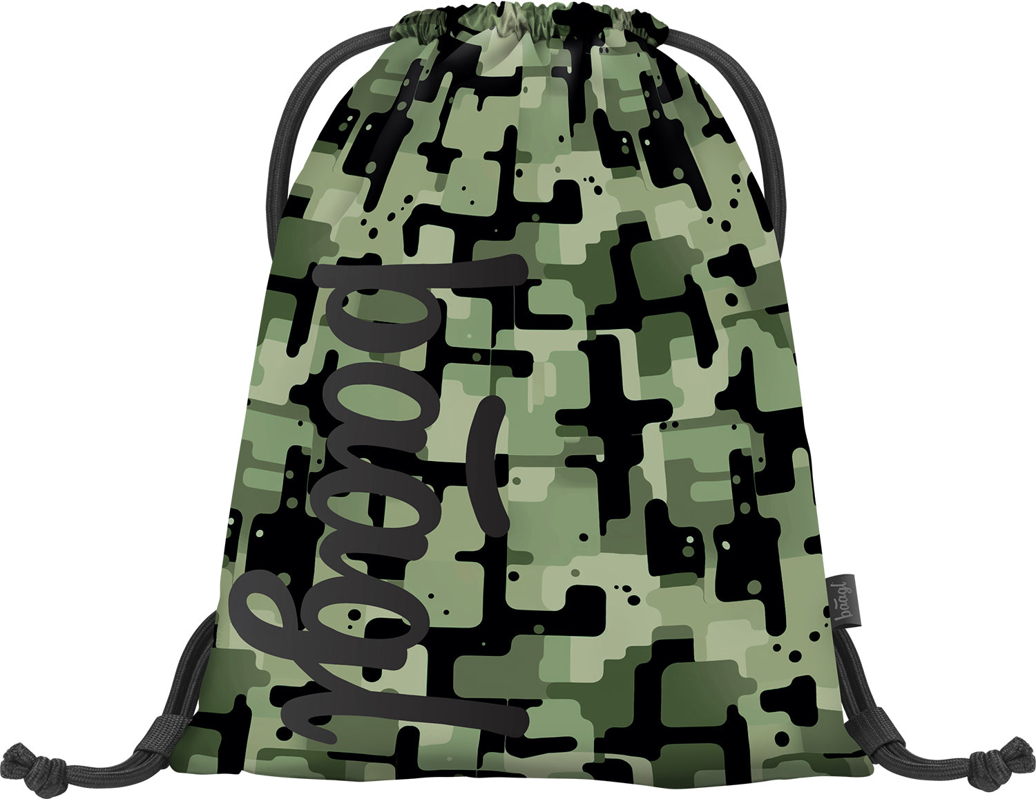 baagl-green-sac-gym-sport-enfant-vert-lavable image 1
