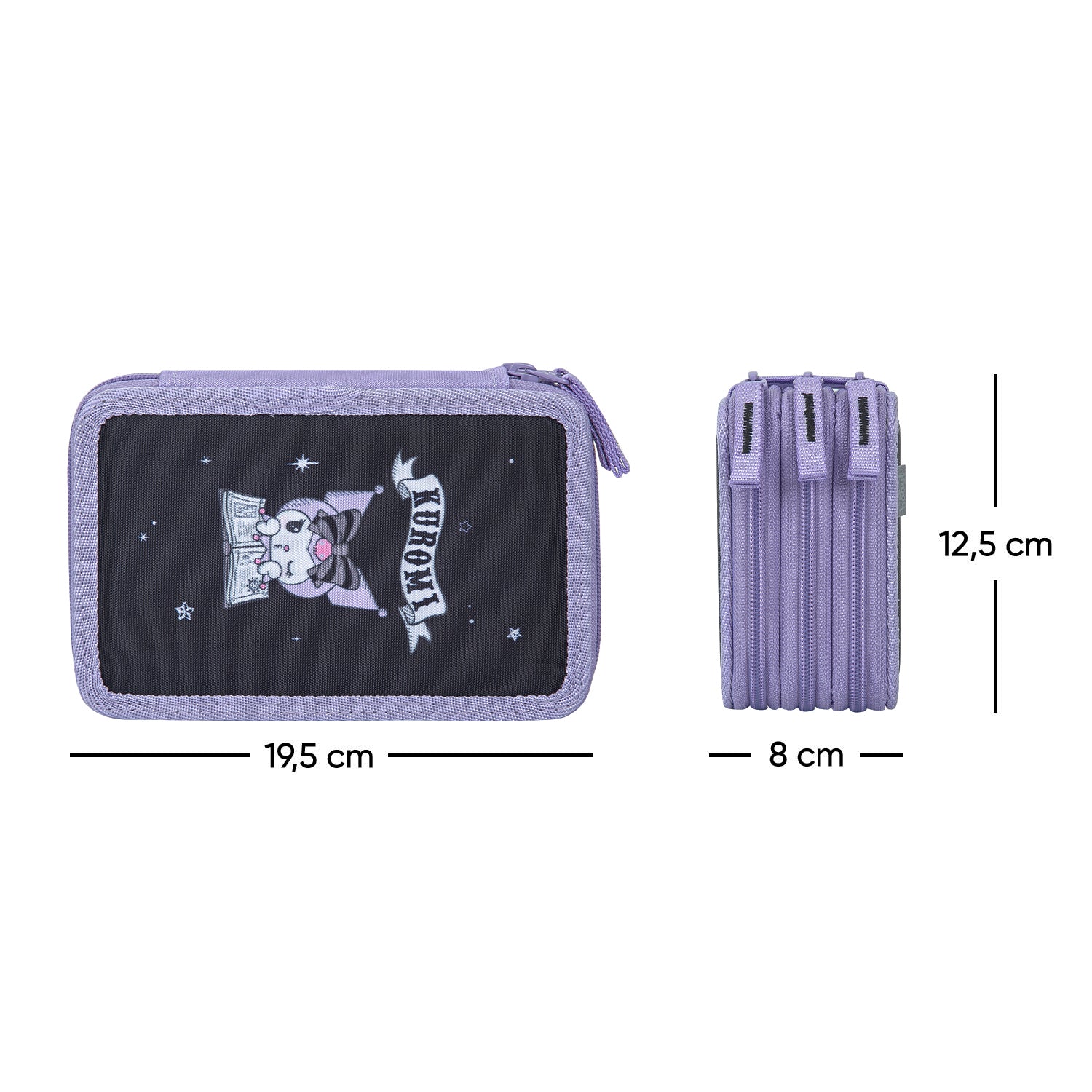 baagl-three-tier-trousse-3-compartiments-kuromi-dream image 6