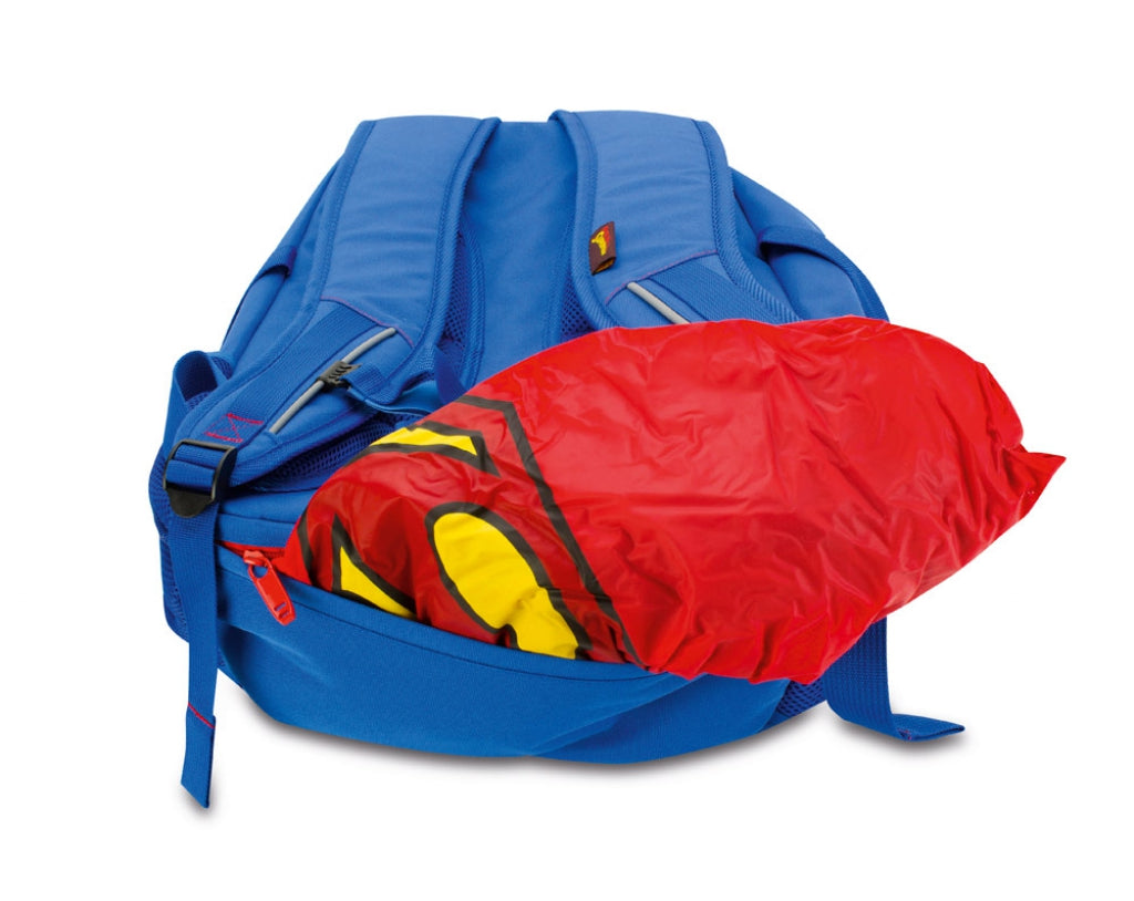 baagl-superman-sac-dos-scolaire-grand-avec-poncho image 7