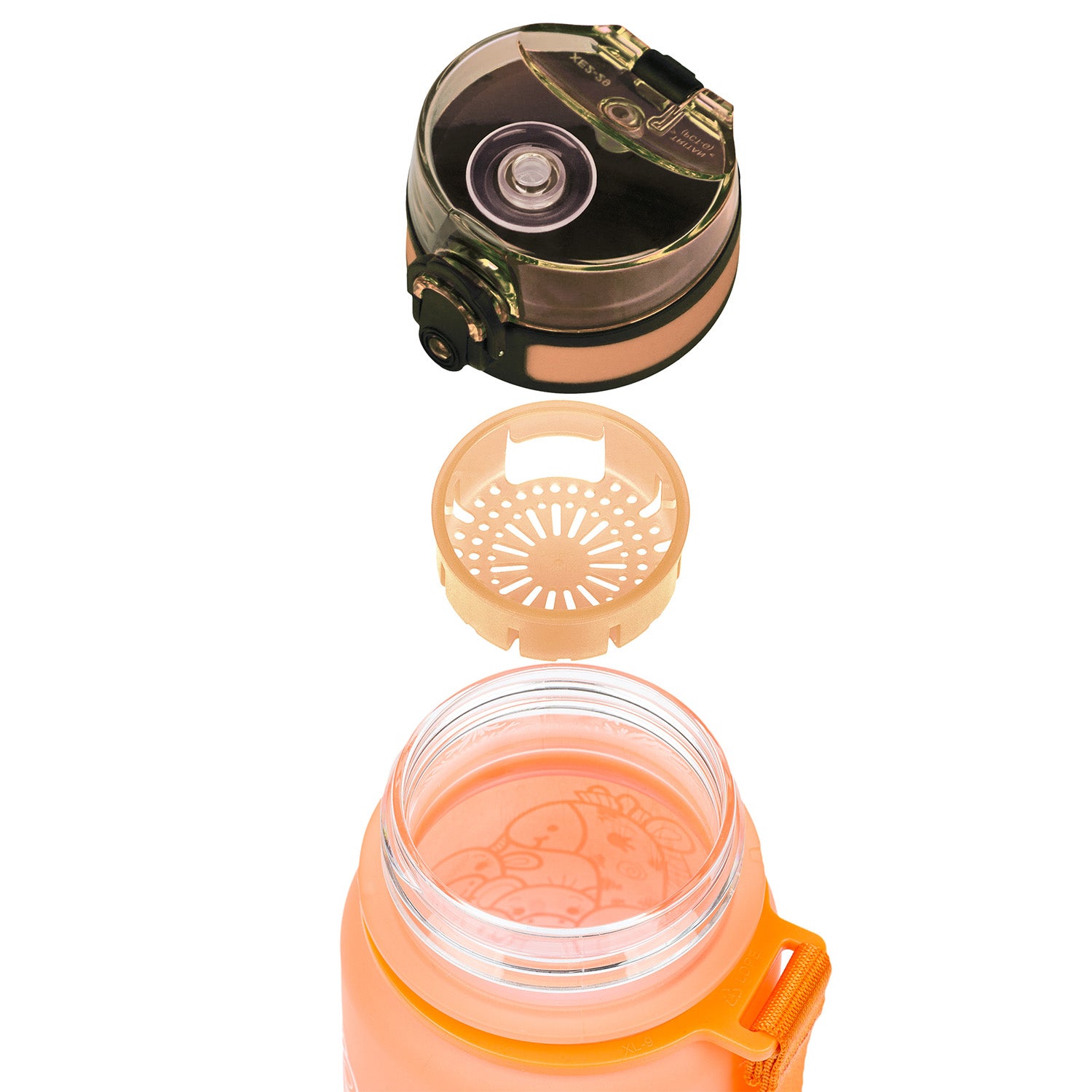 baagl-drinking-bottles-gourde-tritan-gradient-animals-350-ml image 6
