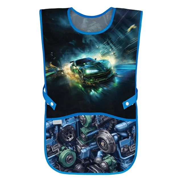 baagl-racing-car-tablier-enfant-voiture-2-poches image 1