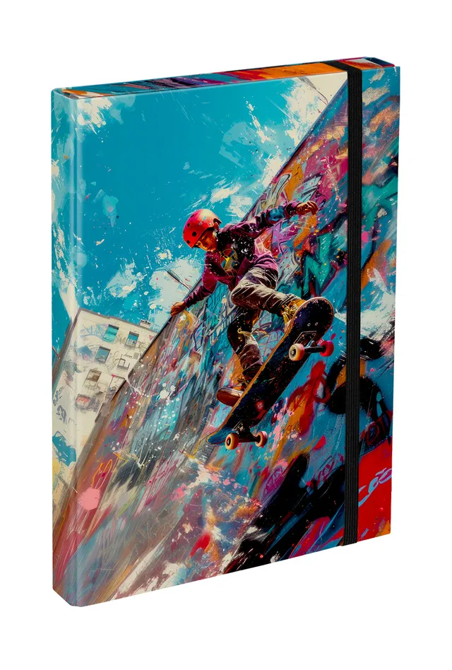 baagl-skatepark-chemise-a4-porte-cahiers-lastique image 1