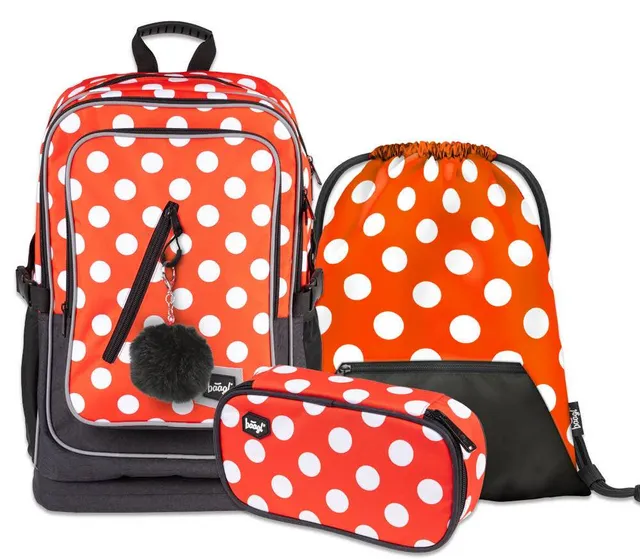 baagl-school-sets-set-cubic-dots-sac-29l-trousse-gym image 1