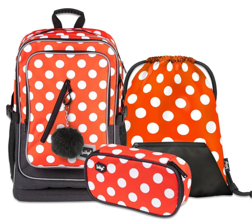 baagl-school-sets-set-cubic-dots-sac-29l-trousse-gym image 1