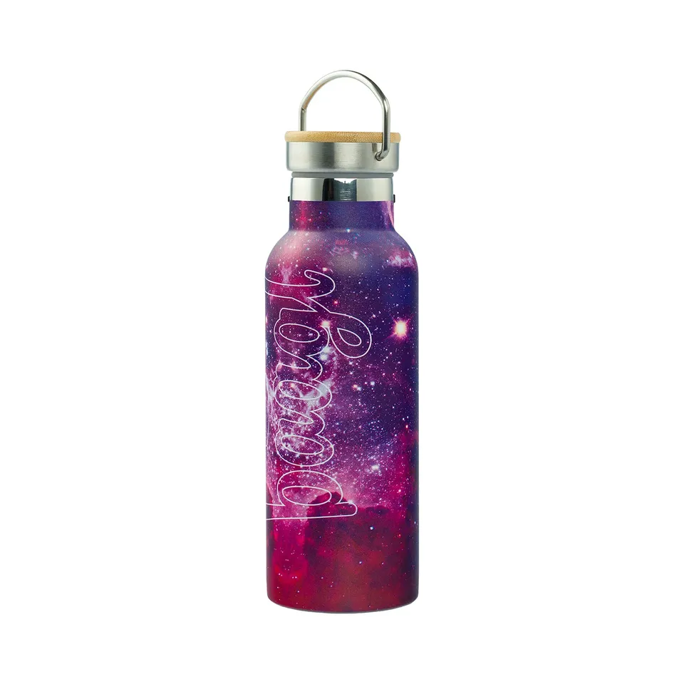 baagl-galaxy-gourde-isotherme-500-ml-couvercle-bambou image 1