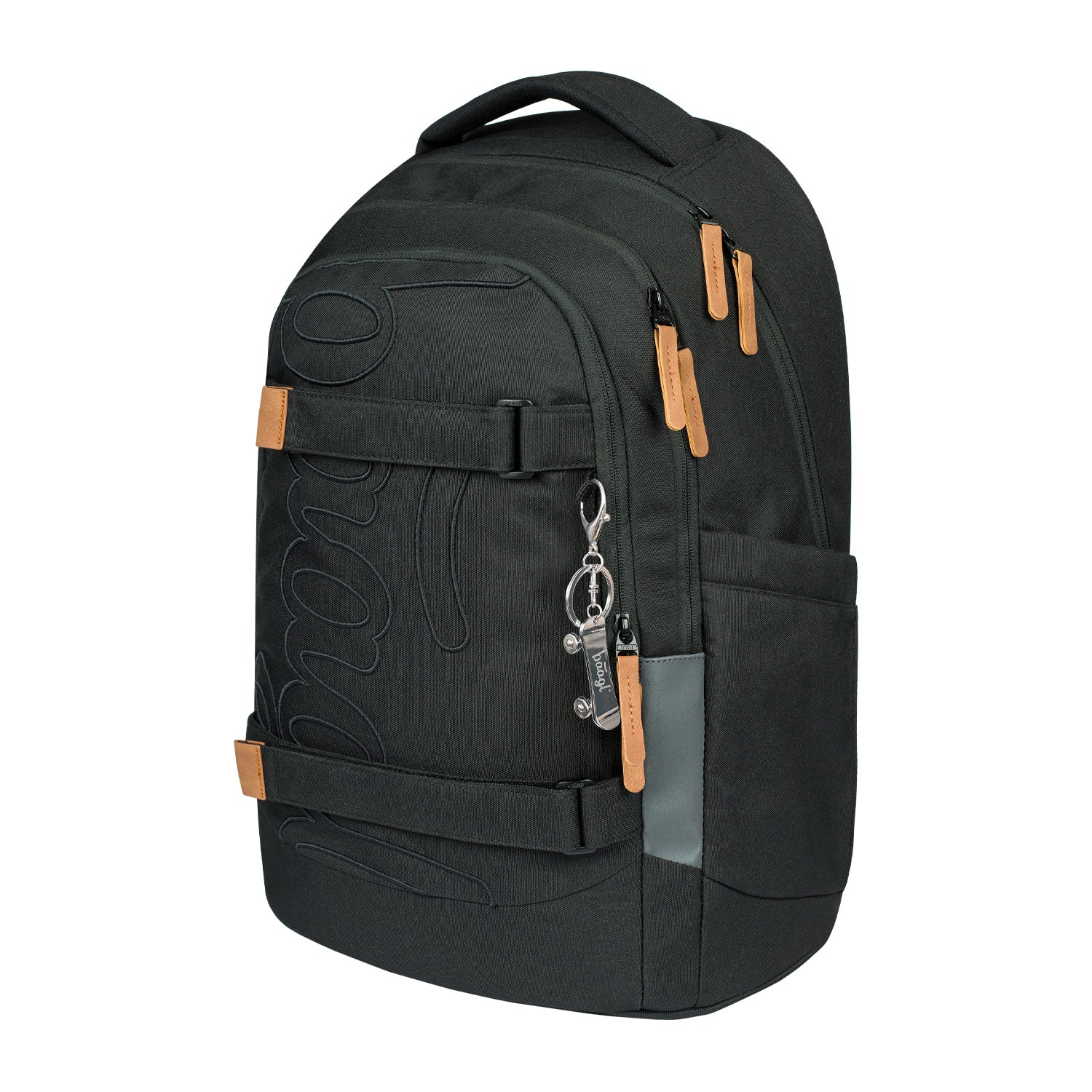 baagl-skate-max-darkness-sac-dos-scolaire-noir-r-glable image 2