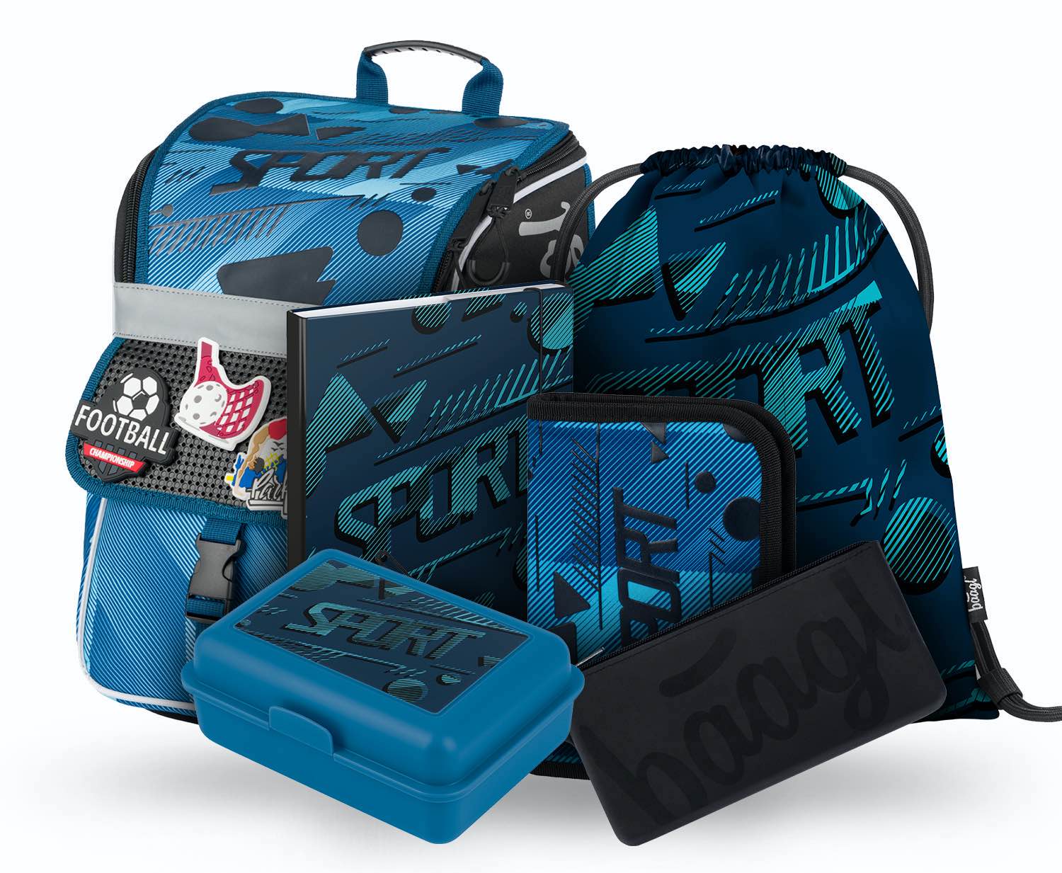 baagl-zippy-sport-ii-set-scolaire-3-pi-ces-gar-on image 1