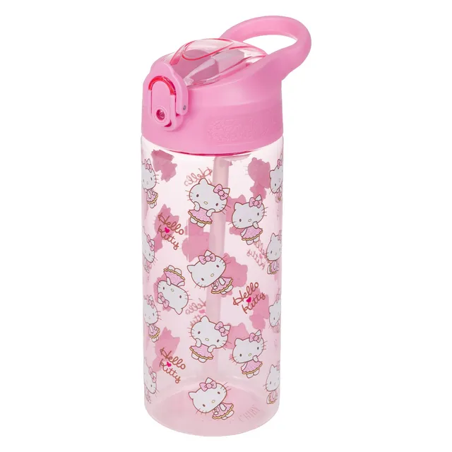 baagl-hello-kitty-sweet-leopard-gourde-500-ml-paille image 1