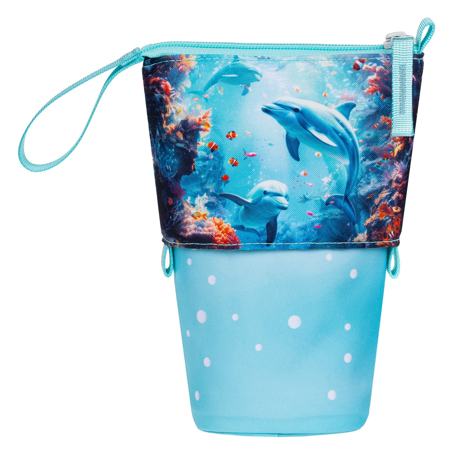 baagl-pop-up-dolphin-trousse-stand-recycl-e-dauphin image 4