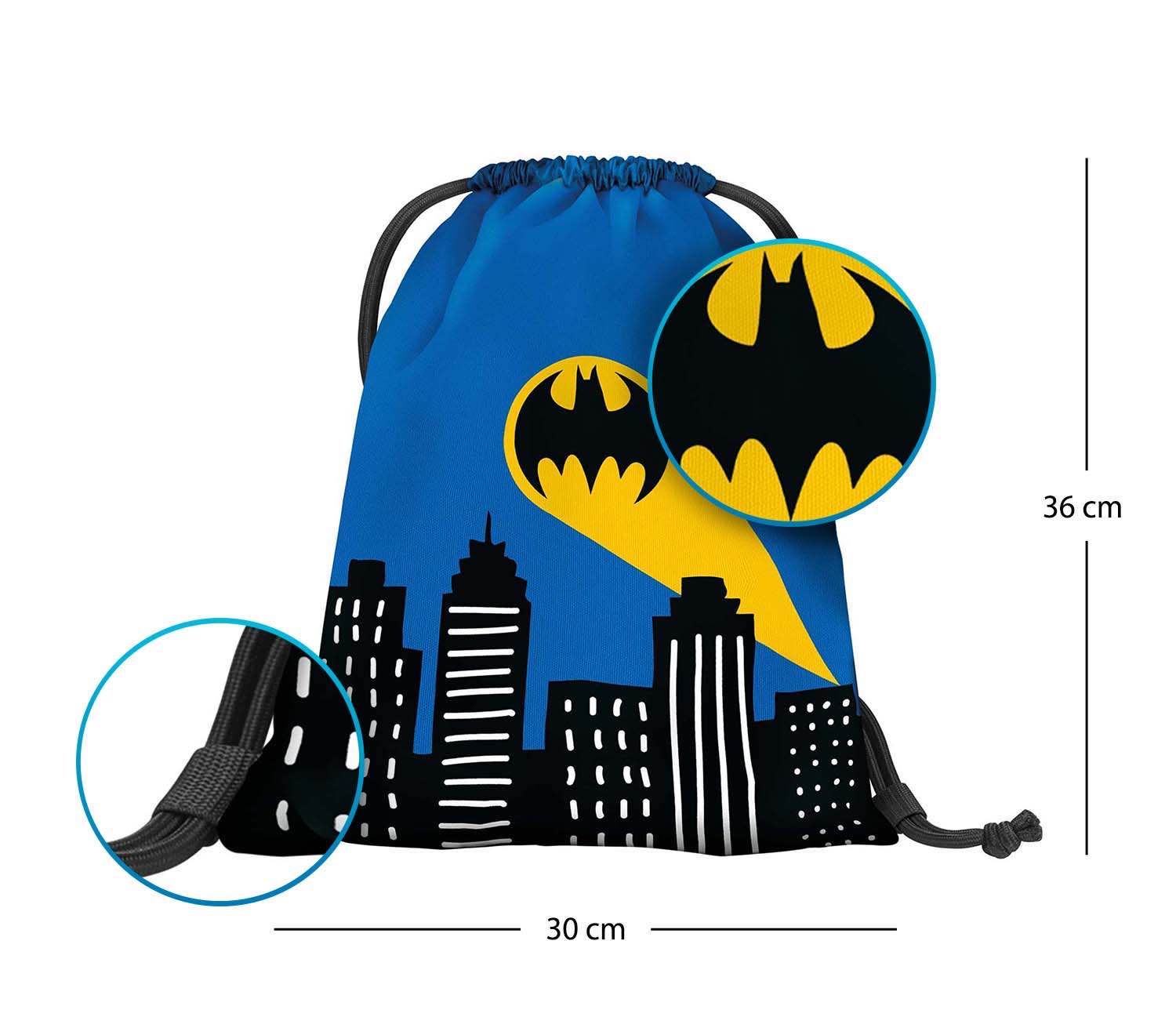 baagl-batman-blue-light-sac-gym-maternelle-enfant image 3