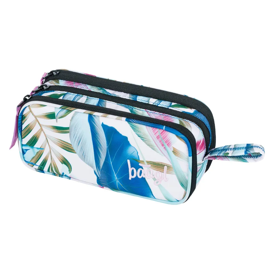 baagl-leafs-trousse-tudiante-3-compartiments image 1