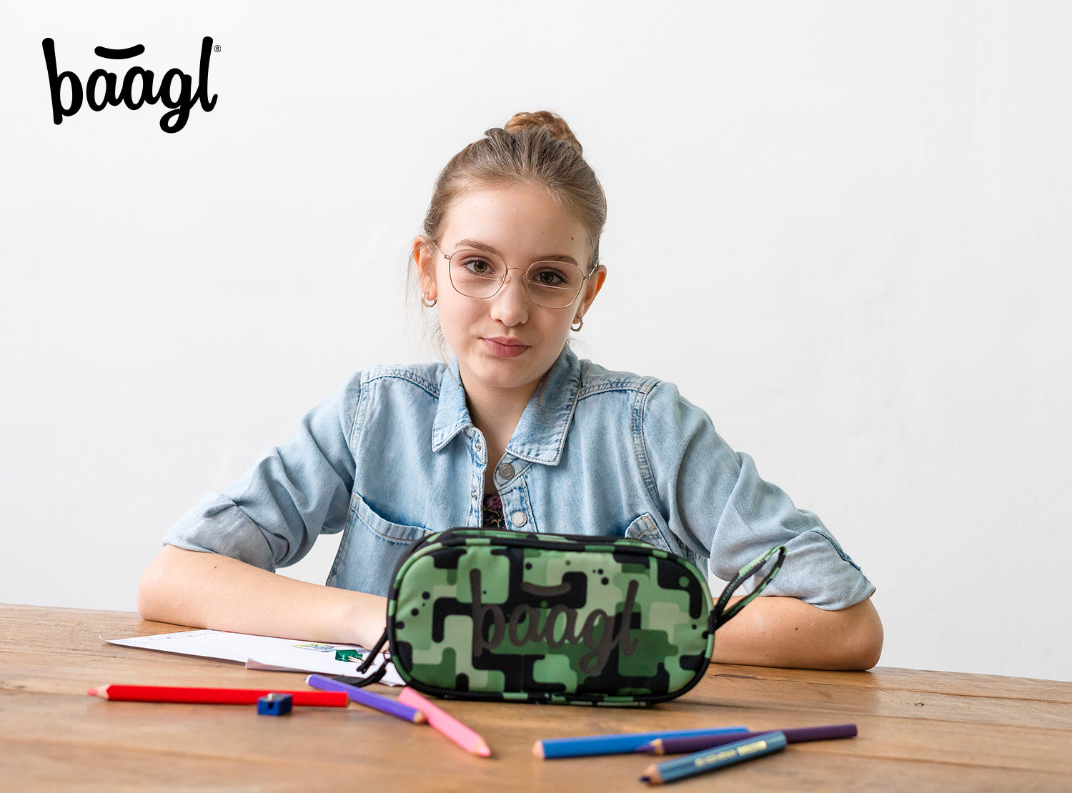 baagl-student-trousse-scolaire-verte-3-compartiments-zipp-s image 7