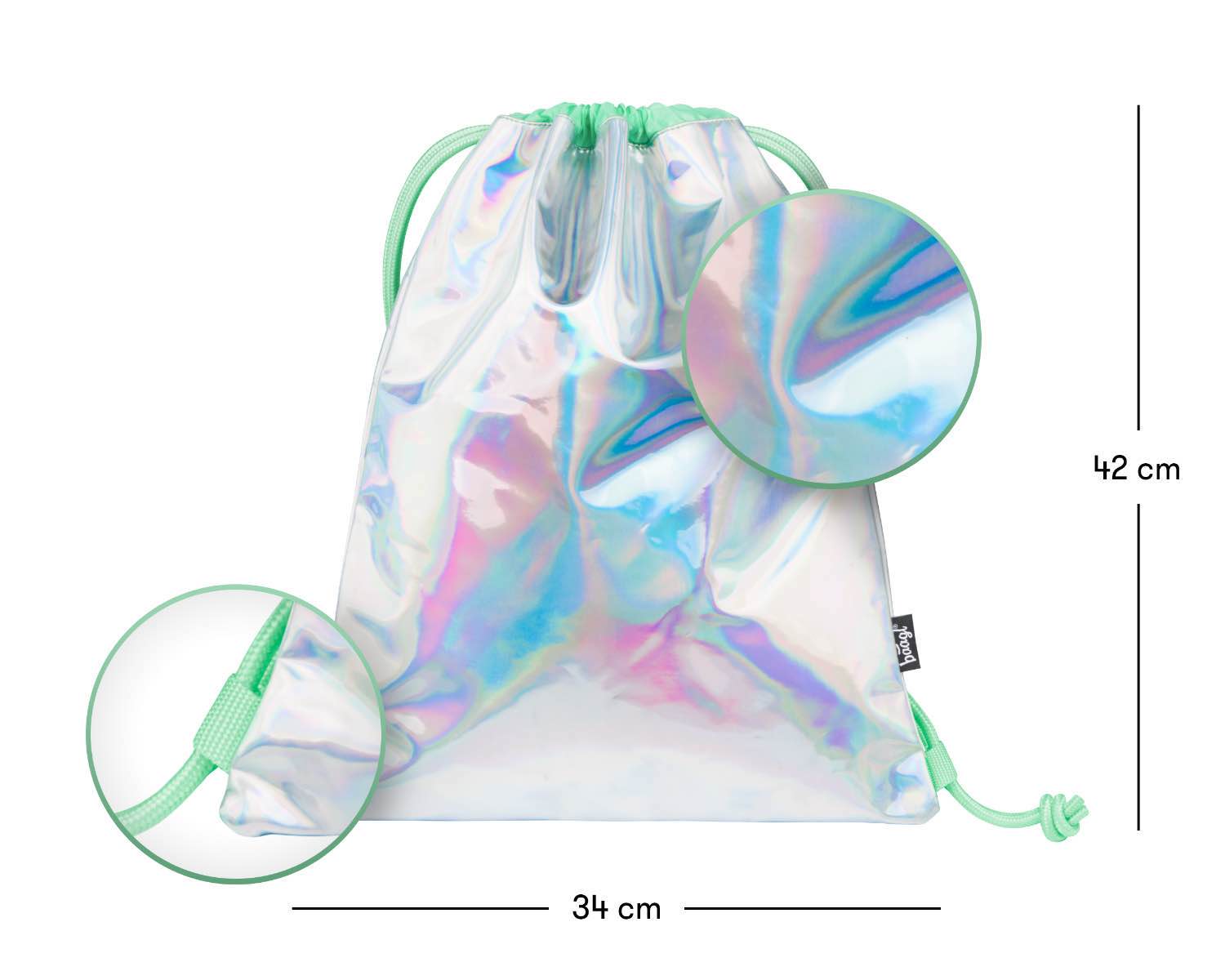 baagl-gym-sacks-fun-holo-sac-sport-enfant-lavable image 2