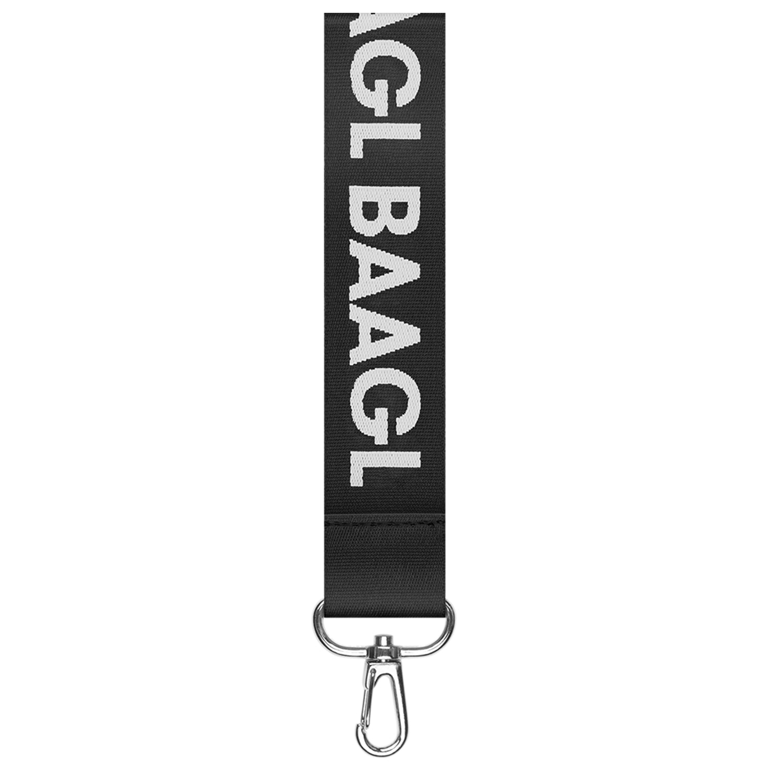 baagl-porte-cl-s-court-tissu-noir-mousqueton image 2