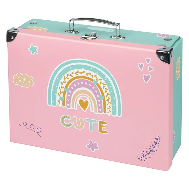baagl-pink-rainbow-mallette-pliable-cole image 1