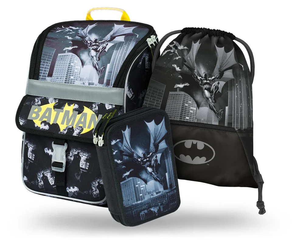 baagl-zippy-batman-dark-city-cartable-3-pi-ces-18-l image 1