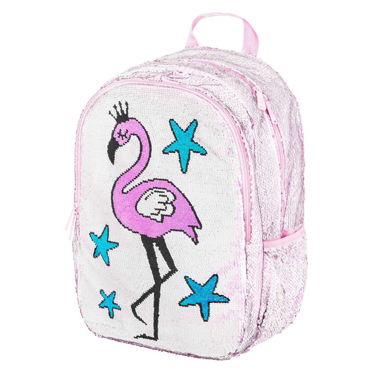 baagl-fun-flamingo-sac-dos-scolaire-flamant-rose-26-l image 2