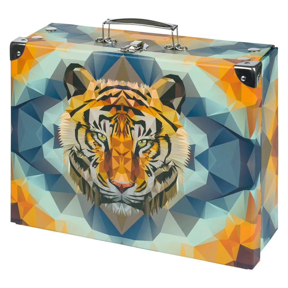baagl-tiger-mallette-pliante-boite-ecole-fermoir image 1