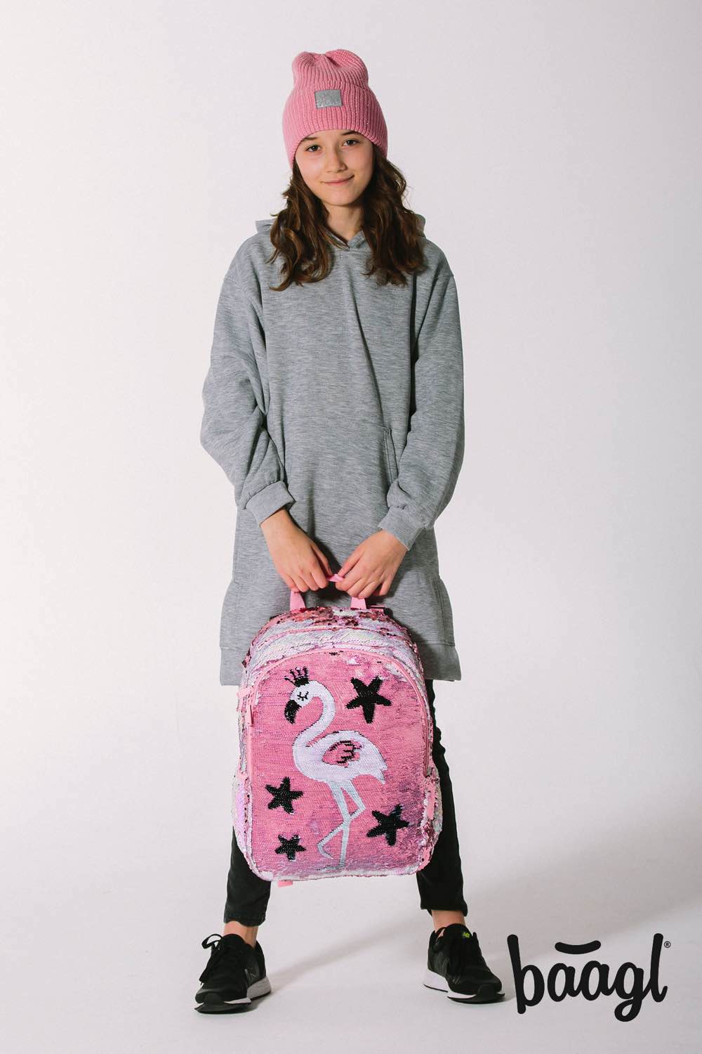 baagl-fun-flamingo-set-scolaire-sac-trousses image 5