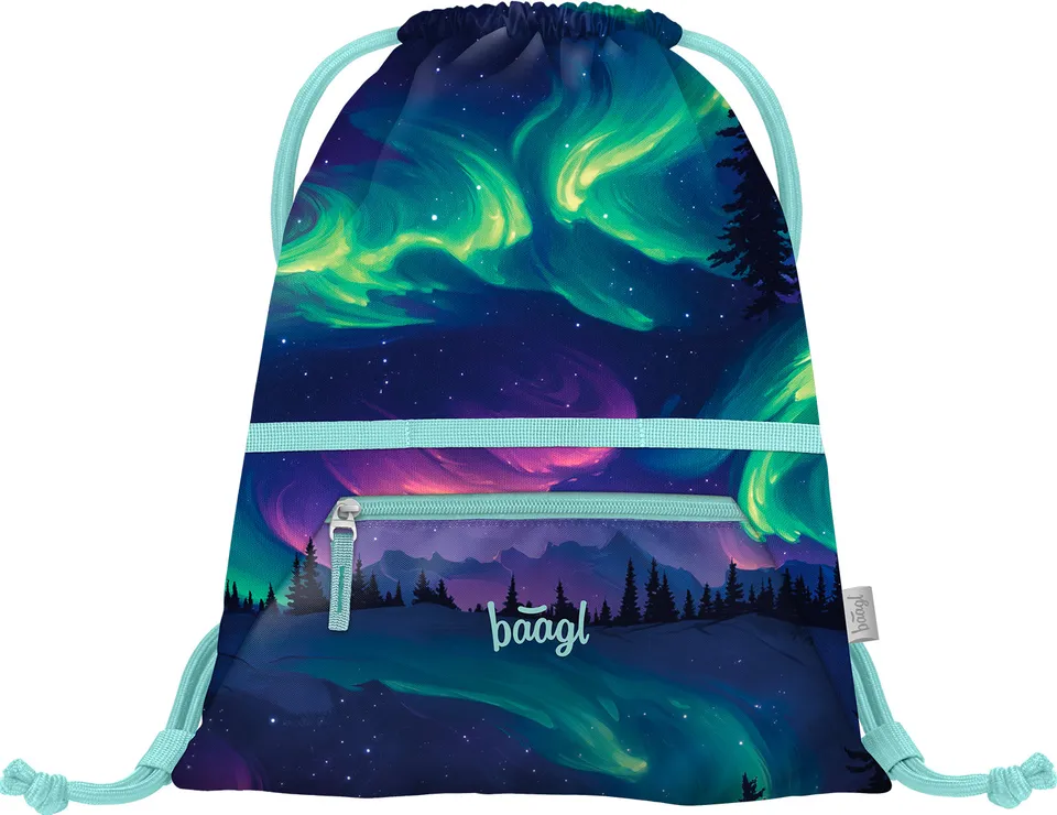 baagl-gym-sacks-aurora-sac-gym-poche-zip-lavable image 1