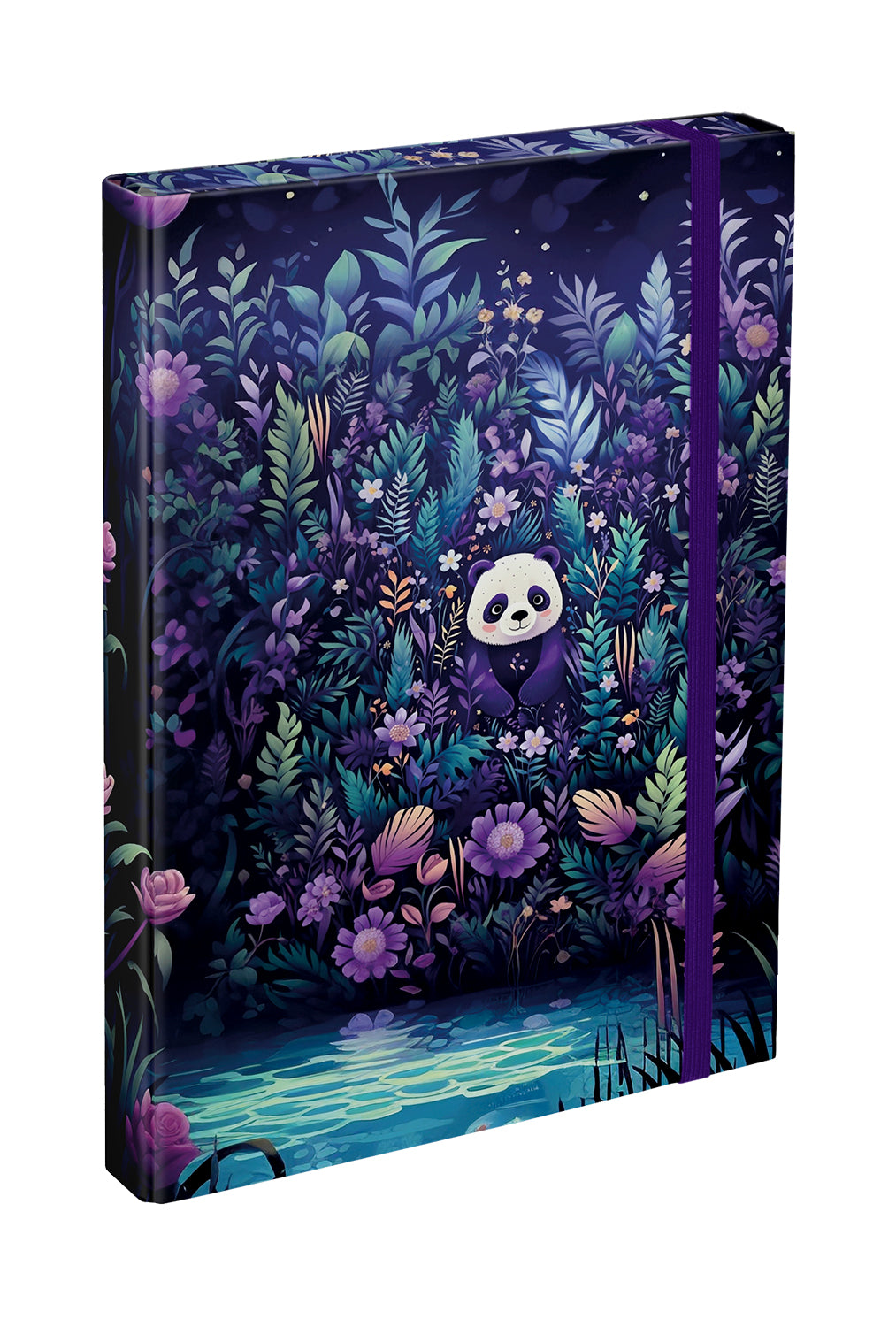 baagl-jungle-panda-chemise-a4-lastique-cahiers image 1