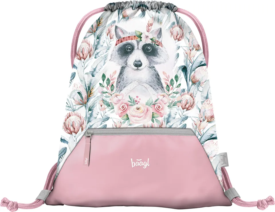 baagl-raccoon-sac-de-gym-poche-zipp-e-mousqueton image 1