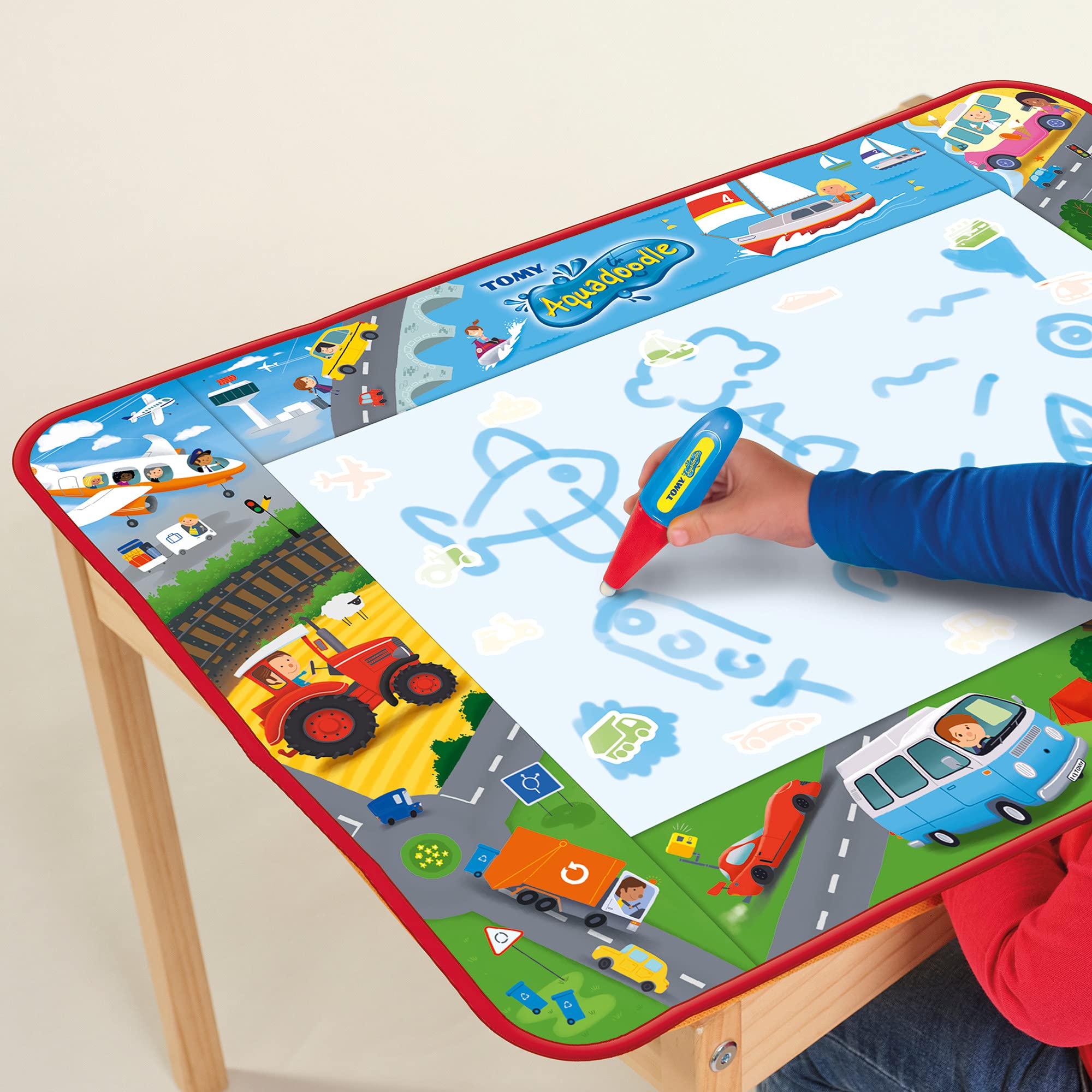 aquadoodle-large-mat-tapis-dessin-eau-v-hicules-75x55-cm image 2