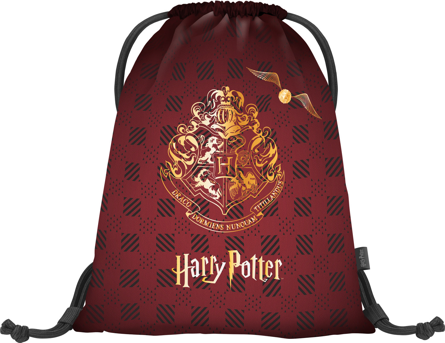 baagl-gym-sacks-harry-potter-hogwarts-sac-de-gym-bordeaux-recycl image 1