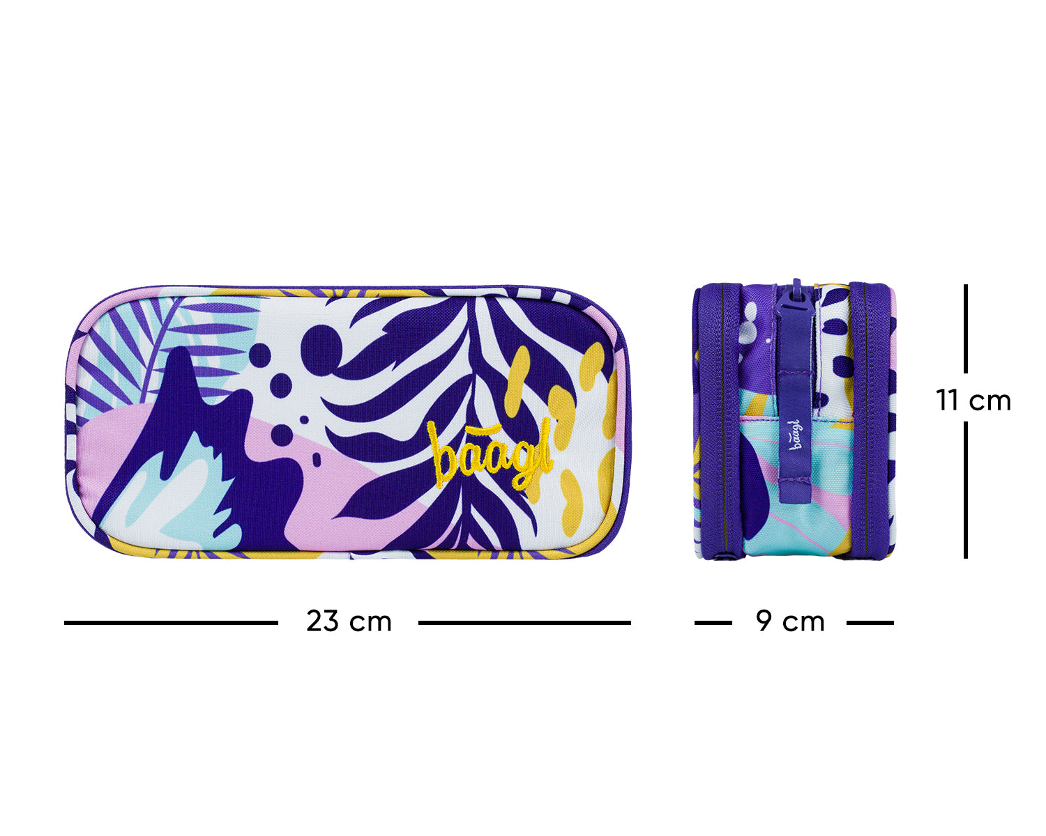 baagl-student-violet-trousse-scolaire-3-compartiments image 7